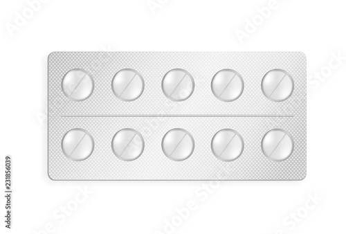 Packaging for Drugs Silver Blister with Painkiller
