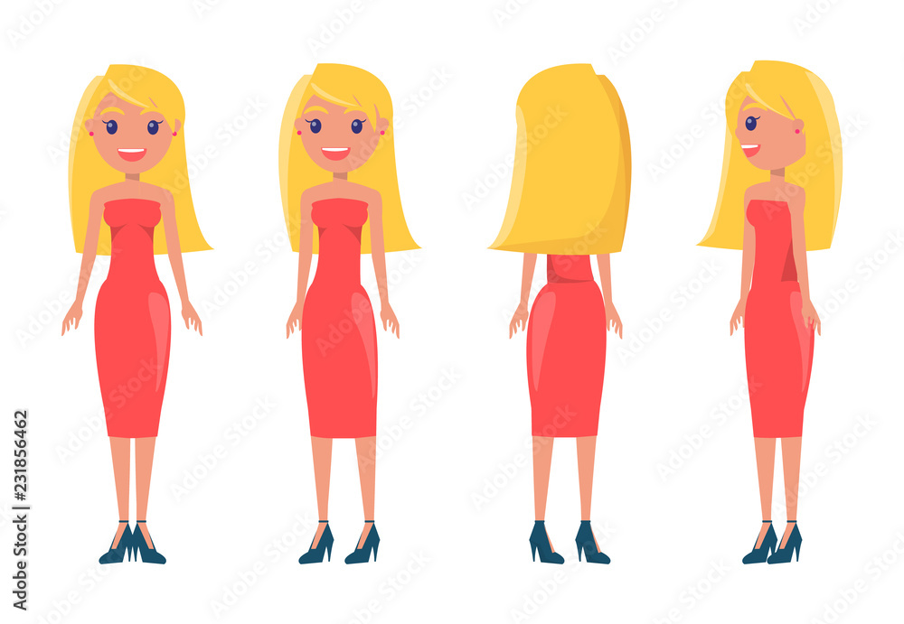 Blonde Pretty Women in Stylish Outfits All Sides Blonde Pretty Women in Stylish Outfits All Sides