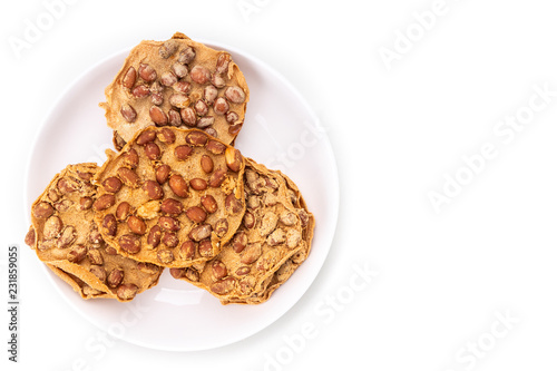 Rempeyek   fried cracker with peanut popular in Malaysia and Indonesia