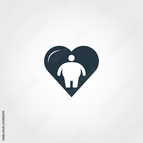 Body Positivity creative icon. Premium style design from visual device icon collection. Simple body positivity icon for web design and printing