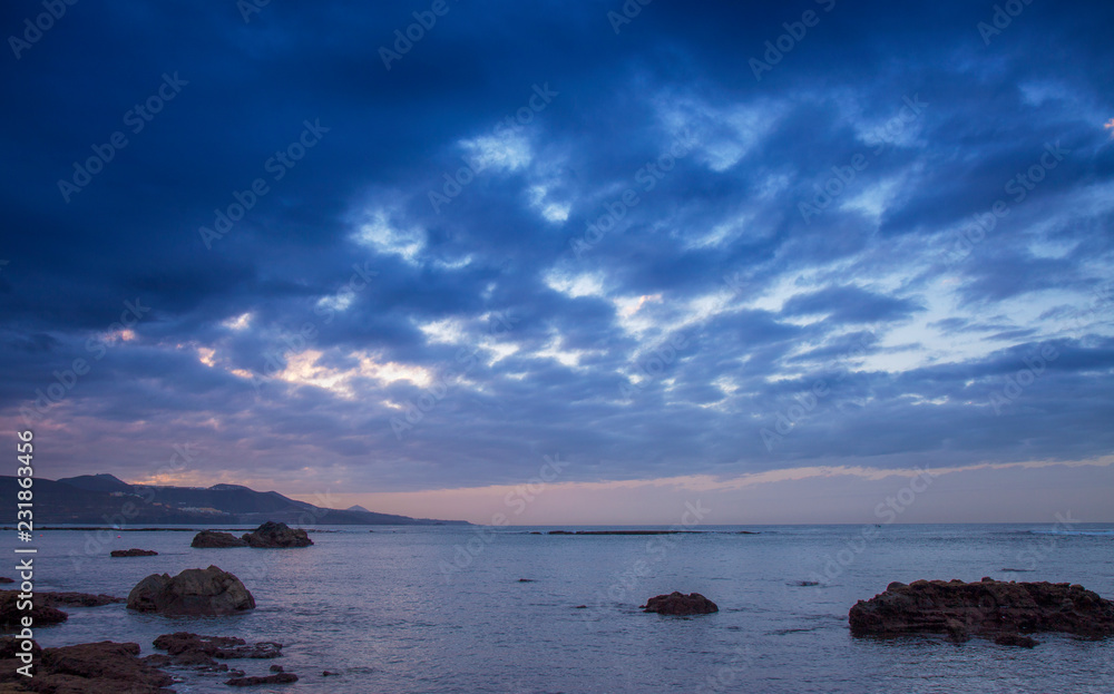 Fototapeta premium sunset over Las Canteras