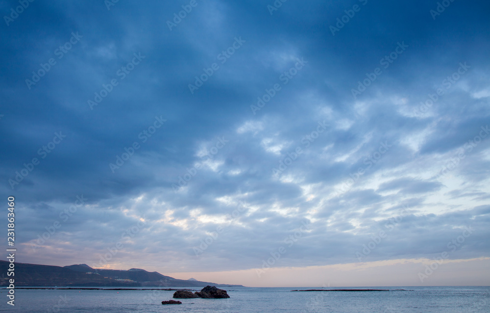 sunset over Las Canteras