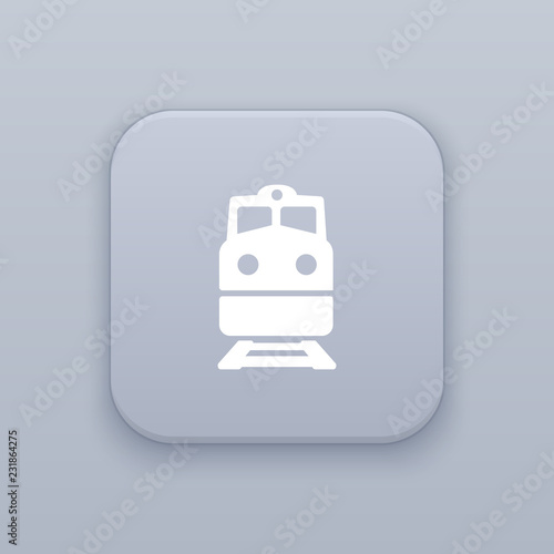 Railway, train button, best vector