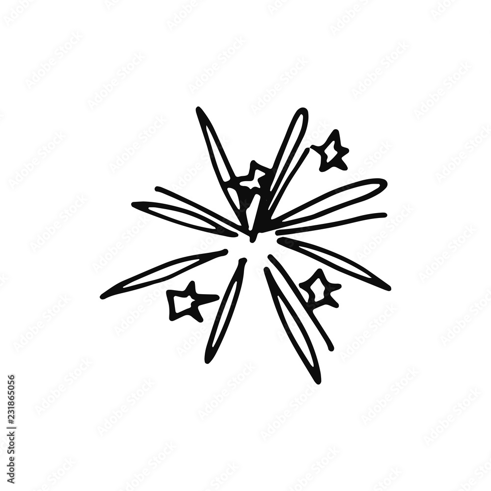 firework festive icon. isolated object vector silhouette firework festive icon. isolated object vector silhouette