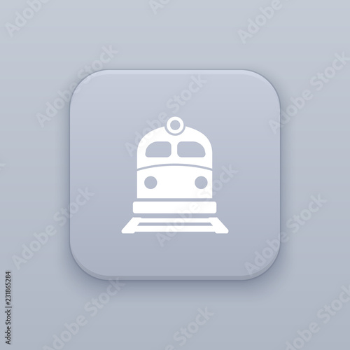 Railway, Train button, best vector