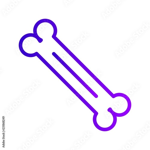Bone Medical Line Gradient Icon