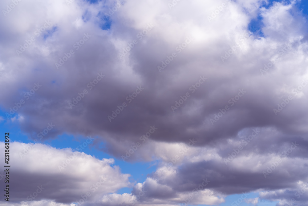 Fototapeta premium blue sky with cloud closeup
