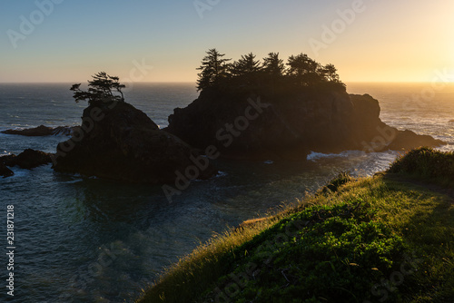 Thunder Rock Cove at Samuel H. Boardman State Scenic Corridor, Oregon, USA