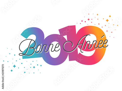 Carte de Vœux 2019 - Bonne Année - Happy New Year