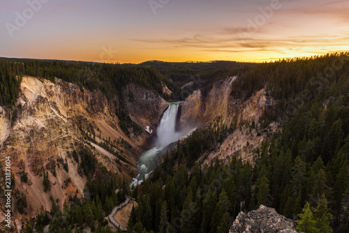 Lower Falls of the Grand Canyon of the Yellowstone National Park, Wyoming, USA