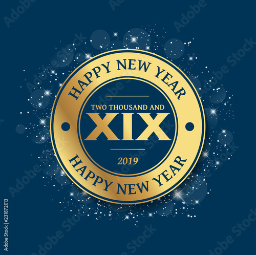 2019 - Greeting Card - Happy New Year 