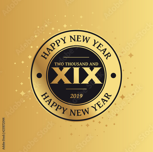 2019 - Greeting Card - Happy New Year 