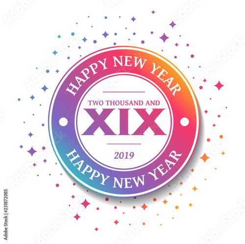 2019 - Greeting Card - Happy New Year 