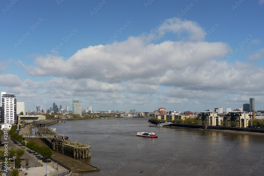 London skyline as seen from Greenwich
