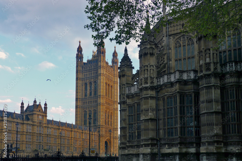 The Houses of Parliament or Palace of Westminster, London, UK