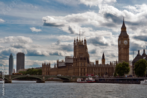 The Palace of Westminster and the Big Ben, London