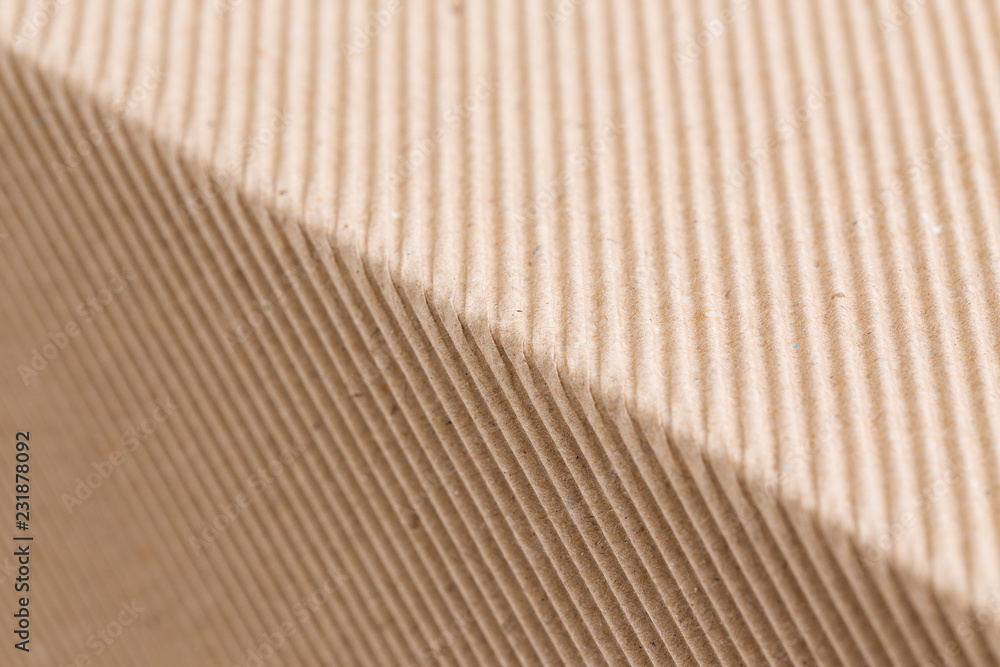 Fototapeta premium Brown corrugate paper texture