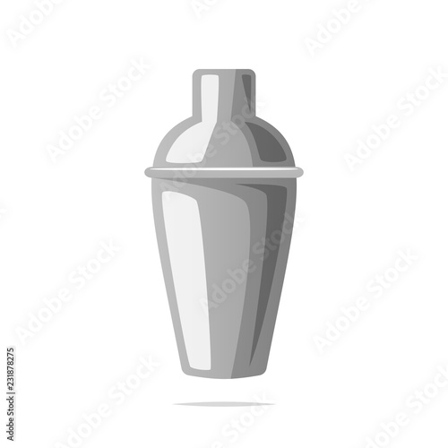 Cocktail shaker vector isolated