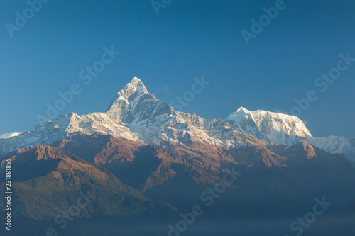 Machapuchare and Annapurna Range photo