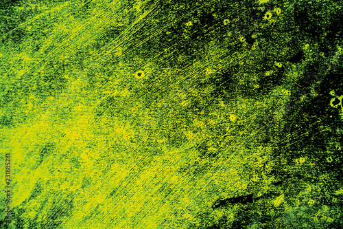  Black and green hand painted background texture with grunge brush strokes