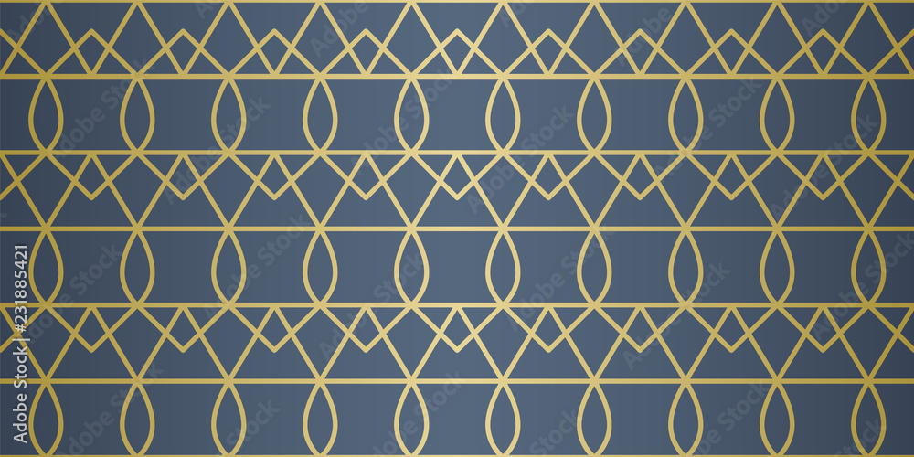 Luxury Geometric Pattern. Seamless Vector Lines. Golden Look. Luxury Geometric Pattern. Seamless Vector Lines. Golden Look.