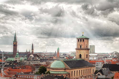 Wallpaper Mural panoramic view of Copenhagen Denmark Torontodigital.ca