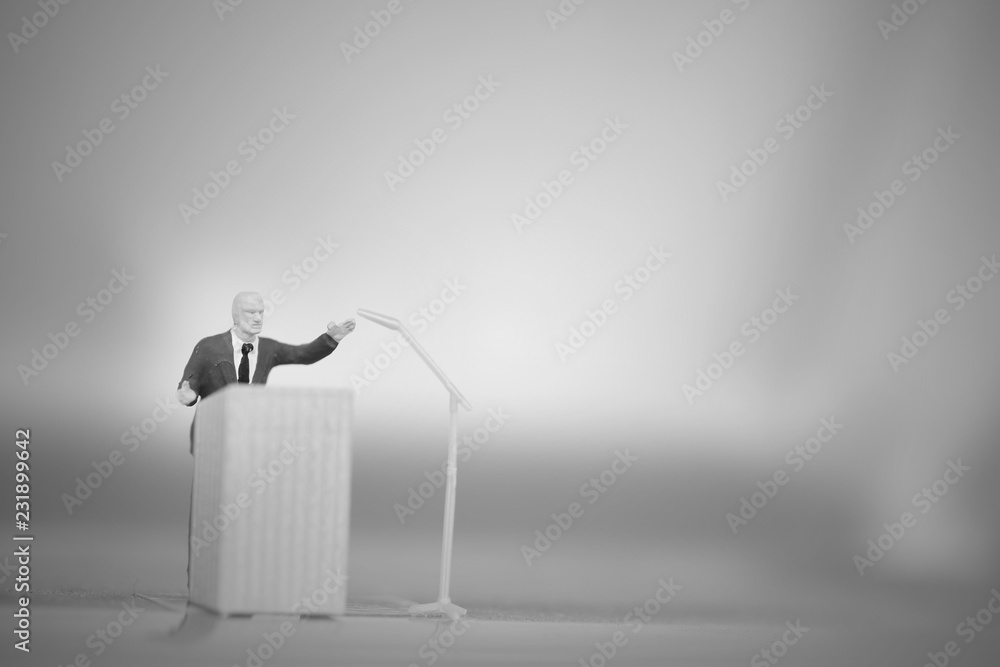 miniature people of a politician miniature people of a politician
