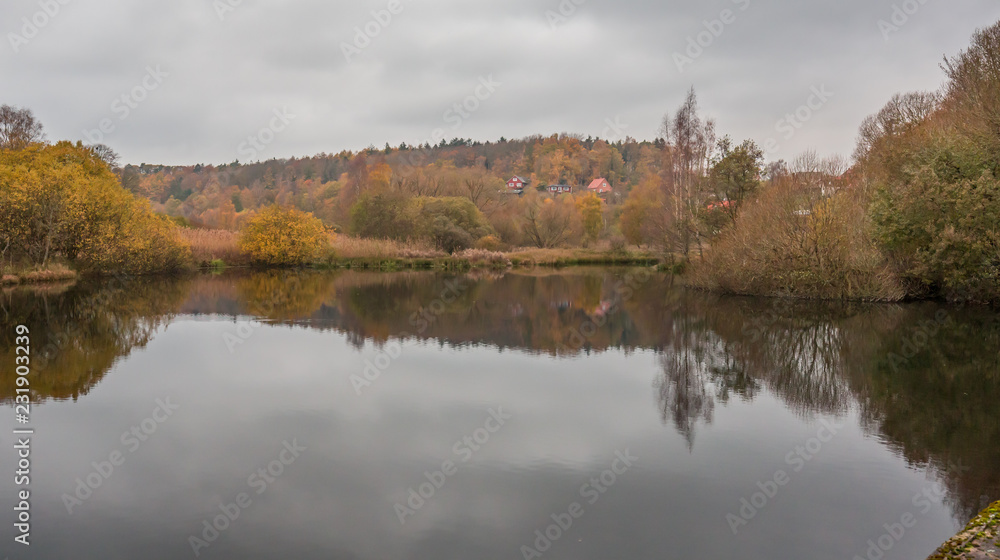 Fototapeta premium lake in autumn