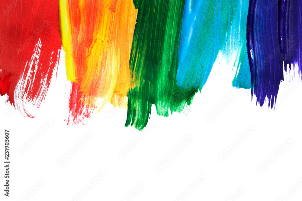 Rainbow colored painting