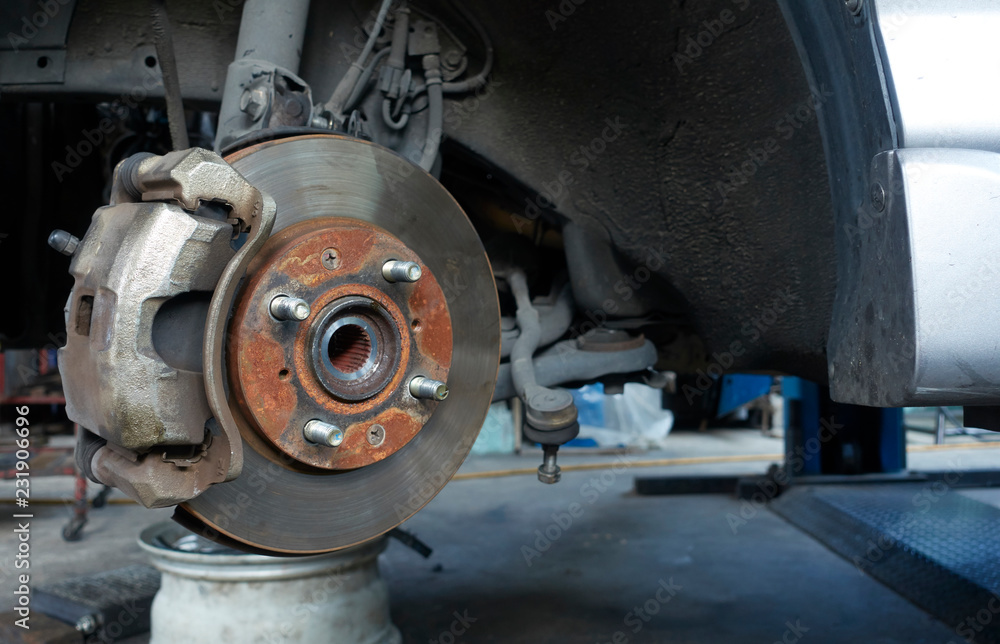 Fototapeta premium car brake pads
