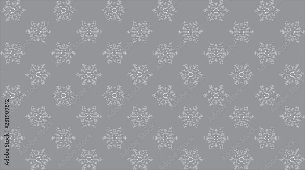 Vector seamless texture with snowflakes. Flat style. Vector seamless texture with snowflakes. Flat style.