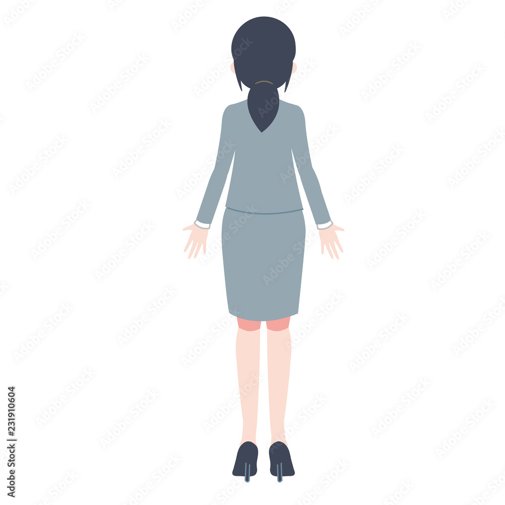 社会人女性 後ろ姿 社会人女性 後ろ姿