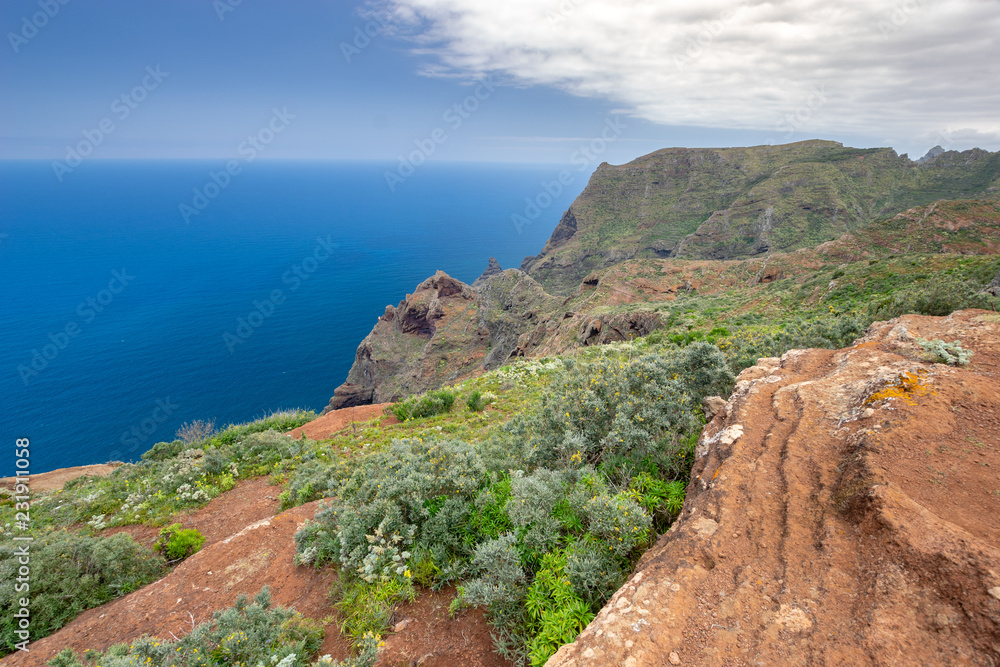 lookout point in the Anaga mountains,Parque Rural de Anaga,Tenerife,Spain lookout point in the Anaga mountains,Parque Rural de Anaga,Tenerife,Spain