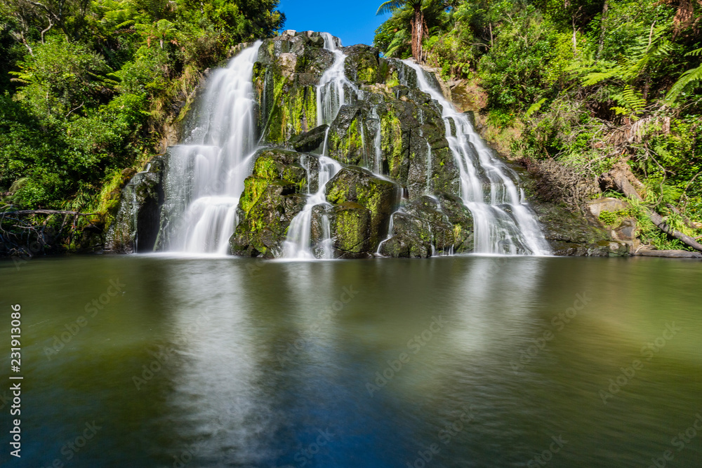 magical Owharoa Falls, Coromandel Peninsula, New Zealand