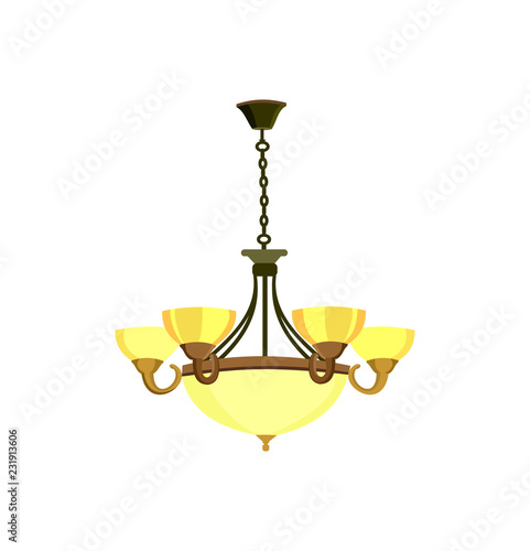 Chandelier. Modern lamps