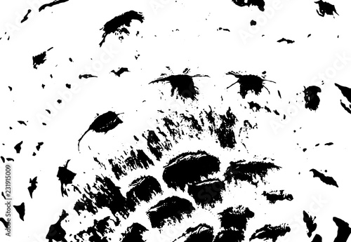 Grunge texture. Vector black and white illustration.