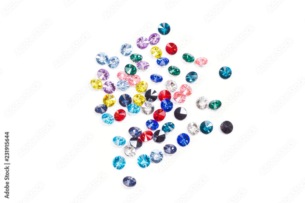 Gems on white background Gems on white background