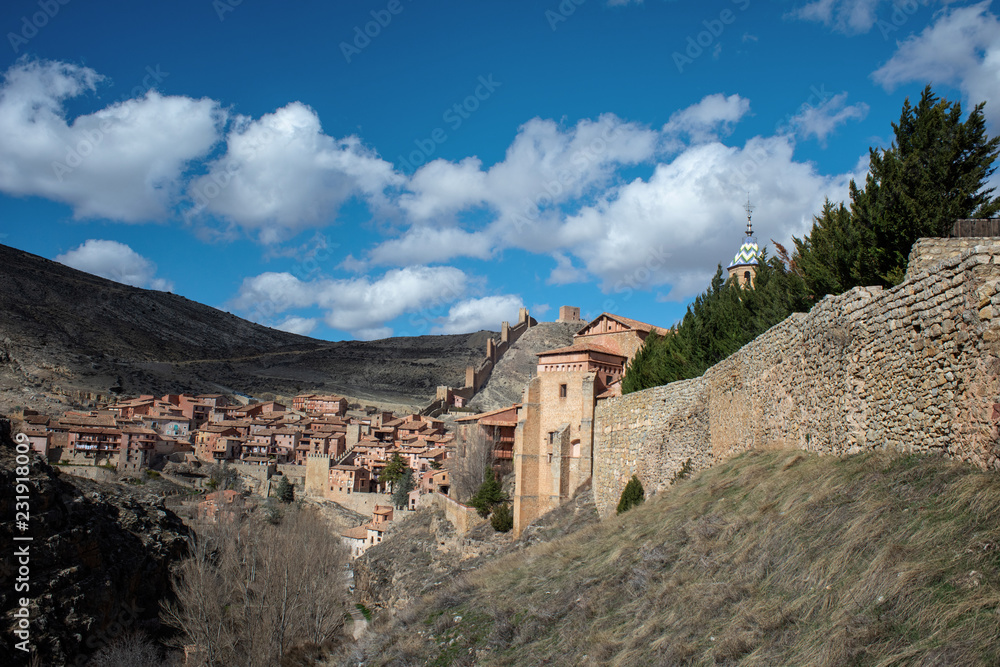 Albarracin town wall