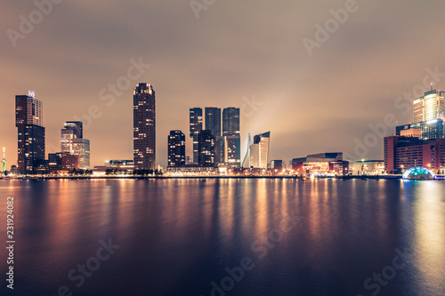 Wallpaper Mural Rotterdam by Night Torontodigital.ca