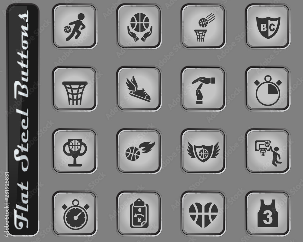 basketball icon set basketball icon set
