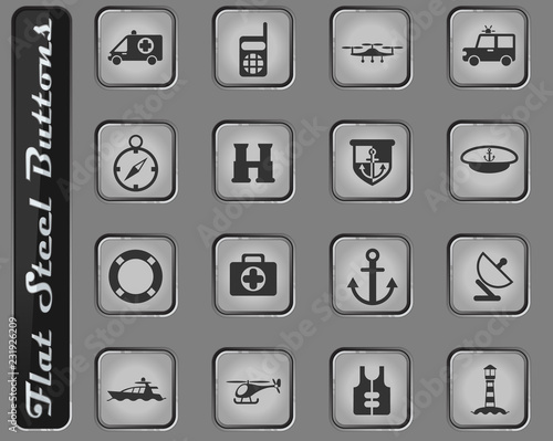 coastguard icon set