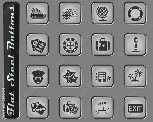 cruise icon set