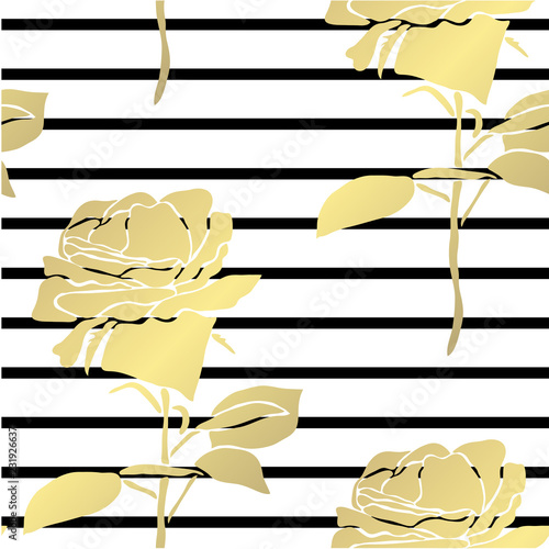 golden seamless pattern