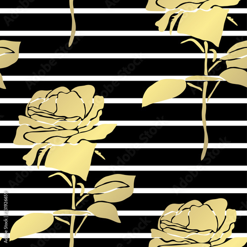 golden seamless pattern