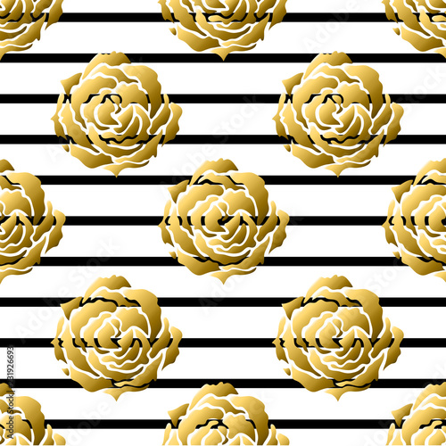 golden seamless pattern