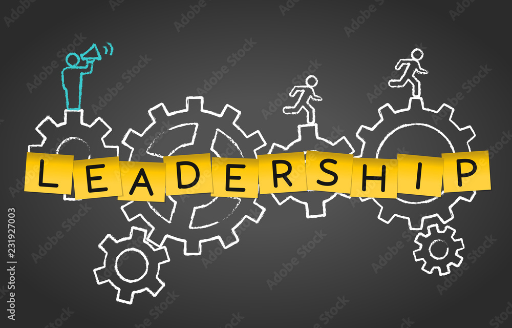 Leadership Business Management Teamwork Motivation Skills concept Background