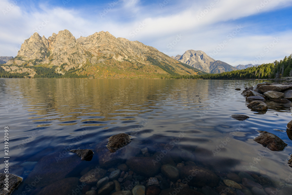 Jenny lake Teton National Park in Fall Jenny lake Teton National Park in Fall