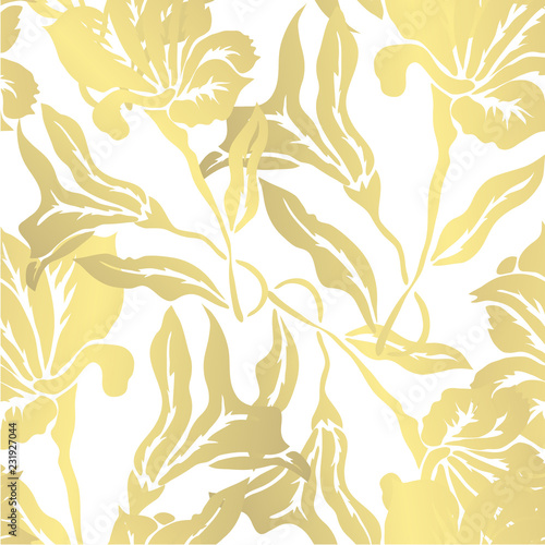 golden seamless pattern