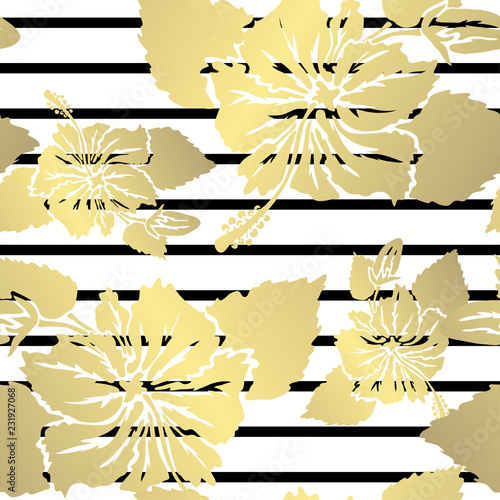 golden seamless pattern