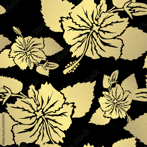 golden seamless pattern